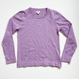 J.Crew Teddie Lavender Wool Blend Crewneck Long Sleeve Sweater